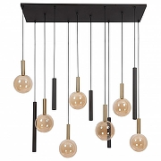 Подвесной светильник Lucide Josiane 21441/12/62 цвет плафона/подвески Черный, Янтарный, цвет арматуры Черный