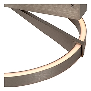 Светильник на штанге Lucide Applause 23100/40/15 цвет плафона/подвески Серый, Металик, цвет арматуры Металлик-5