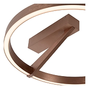 Светильник на штанге Lucide Applause 23100/40/96 цвет плафона/подвески Коричневый, цвет арматуры Коричневый-7