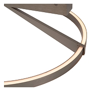 Светильник на штанге Lucide Applause 23100/60/15 цвет плафона/подвески Серый, Металик, цвет арматуры Металлик-6