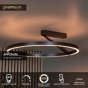 Светильник на штанге Lucide Applause 23100/60/15 цвет плафона/подвески Серый, Металик, цвет арматуры Металлик-9