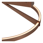 Светильник на штанге Lucide Applause 23100/60/96 цвет плафона/подвески Коричневый, цвет арматуры Коричневый-5