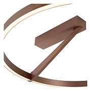 Светильник на штанге Lucide Applause 23100/60/96 цвет плафона/подвески Коричневый, цвет арматуры Коричневый-6