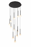 Подвесной светильник Lucide Calina 24406/84/30 цвет плафона/подвески Опал, цвет арматуры Черный-1