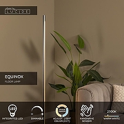 Торшер Lucide Equinox 29700/26/15 цвет плафона/подвески Белый, цвет арматуры Металлик-5