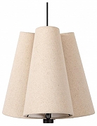 Подвесной светильник Lucide Gregory 30495/03/38 цвет плафона/подвески Бежевый, цвет арматуры Черный