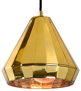 Подвесной светильник Lucide Lyna 34432/01/01 цвет плафона/подвески Латунь, цвет арматуры Латунь