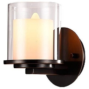 Бра Newport 35000 35001/A цвет плафона/подвески Белый, Прозрачный, цвет арматуры Бронза