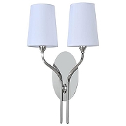 Бра Newport SARA 3554/A nickel цвет плафона/подвески Белый, цвет арматуры Никель