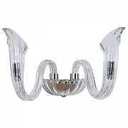 Бра Newport 3650 3652/A nickel new цвет плафона/подвески Прозрачный, цвет арматуры Прозрачный, Никель