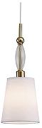 Подвесной светильник Newport 4370 4371/S gold цвет плафона/подвески Белый, Прозрачный, цвет арматуры Золото