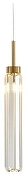 Подвесной светильник Newport 4520 4521 L/S gold цвет плафона/подвески Прозрачный, цвет арматуры Золото