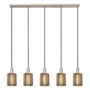 Подвесной светильник Lucide Lambres 45410/05/41 цвет плафона/подвески Коричневый, цвет арматуры Коричневый-1