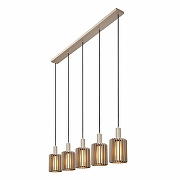 Подвесной светильник Lucide Lambres 45410/05/41 цвет плафона/подвески Коричневый, цвет арматуры Коричневый-2