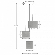 Подвесной светильник Lucide Baskett 45459/03/30 цвет плафона/подвески Черный, цвет арматуры Коричневый, Черный-4