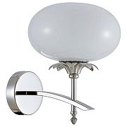 Бра Newport DOMENICA 4651/A nickel цвет плафона/подвески Белый, цвет арматуры Никель