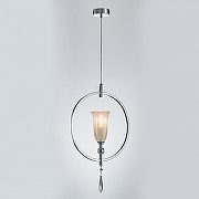 Подвесной светильник Newport 4800 4801/S chrome цвет плафона/подвески Белый, Прозрачный, цвет арматуры Хром-1