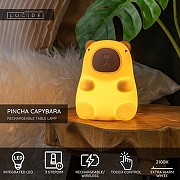 Настольная лампа-ночник Lucide Pincha Capybara 54500/01/38 цвет плафона/подвески , цвет арматуры Бежевый-5