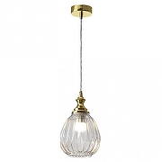 Подвесной светильник Newport 6140 6142/S gold/clear цвет плафона/подвески Прозрачный, цвет арматуры Золото