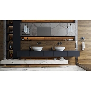 Керамогранит Kerranova Alleya K-2100/SR/200x1200x11 Бежевый Матовый 20x120 см-3