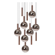 Подвесной светильник Lucide Jasmine 74420/12/65 цвет плафона/подвески Медь, Опал, цвет арматуры Медь-4