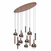 Подвесной светильник Lucide Jasmine 74420/14/65 цвет плафона/подвески Медь, Опал, цвет арматуры Медь-2