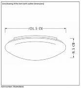Накладной светильник Lucide Bianca-Led 79164/08/61 цвет плафона/подвески Белый, цвет арматуры Белый-3