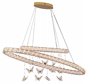 Подвесной светильник Newport 8120 8120/120 oval gold цвет плафона/подвески Прозрачный, цвет арматуры Золото-1