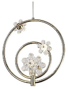 Подвесной светильник Newport 8330 8330/S цвет плафона/подвески Прозрачный, цвет арматуры Золото