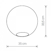 Плафон стеклянный Nowodvorski Cameleon Sphere XL TR 8527 цвет Прозрачный-2
