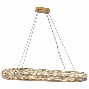 Подвесной светильник Newport MELODY 8560/100 C oval gold polished цвет плафона/подвески Прозрачный, цвет арматуры Золото, Шампань