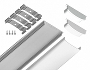 Профиль накладной гибкий Ambrella Light GP GP1600AL цвет серебро-9