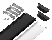 Профиль накладной гибкий Ambrella Light GP GP1600BK цвет черный-9