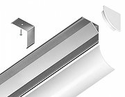 Профиль накладной угловой внутренний Ambrella Light GP GP2100AL цвет серебро-2