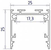 Короб накладной Ambrella Light Profile System GP GP2500BK цвет черный-6
