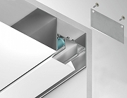 Короб для контурной подсветки натяжного потолка Ambrella Light GP GP4050AL цвет серебро-3