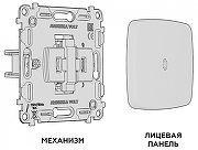 Выключатель проходной одноклавишный с подсветкой без рамки Ambrella Volt MO MO102030 цвет Белый-2