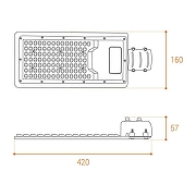 Консольный светильник Wolta STL-100W/04 цвет плафона/подвески Серый, цвет арматуры Серый-2