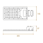 Консольный светильник Wolta STL-50W/04 цвет плафона/подвески Серый, цвет арматуры Серый-2