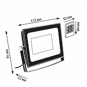 Прожектор Uniel Black 15 UL-00007144 цвет плафона/подвески Черный, цвет арматуры Черный-7