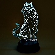 Зверь декоративный Uniel ULI-M507 RGB/3AA TIGER/BLACK UL-00008402 цвет арматуры Прозрачный, Черный-4