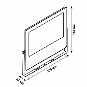 Настенно-потолочный прожектор для растений Uniel ULF-P42 UL-00010384 цвет плафона/подвески Черный, цвет арматуры Черный-10
