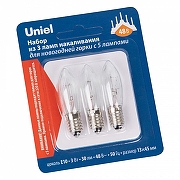 Набор из 3 ламп накаливания Uniel IL-CT13 UL-00010986 IP0-1