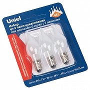 Набор из 3 ламп накаливания Uniel IL-CW16 UL-00010988 IP0-1