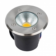 Встраиваемый в дорогу светильник Uniel ULU-B тротуарные UL-00012391 цвет арматуры Хром, Черный