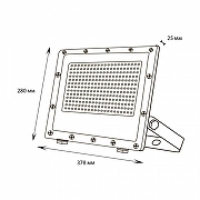 Прожектор Uniel ULF-F50 UL-00012763 цвет плафона/подвески Прозрачный, Серый, цвет арматуры Серый-9