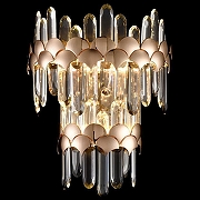 Накладной светильник Wertmark Debora WE104.01.301 цвет плафона/подвески Прозрачный, цвет арматуры Золото