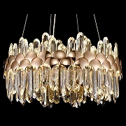 Подвесной светильник Wertmark Debora WE104.01.303 цвет плафона/подвески Прозрачный, цвет арматуры Золото