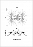 Бра Wertmark Flor1ane WE119.04.301 цвет плафона/подвески Прозрачный, цвет арматуры Золото-1