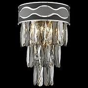 Накладной светильник Wertmark Cal1sta WE135.03.101 цвет плафона/подвески Прозрачный, Серый, Черный, цвет арматуры Хром